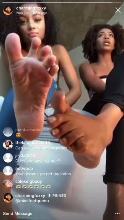 Instagram Live Ebony Feet